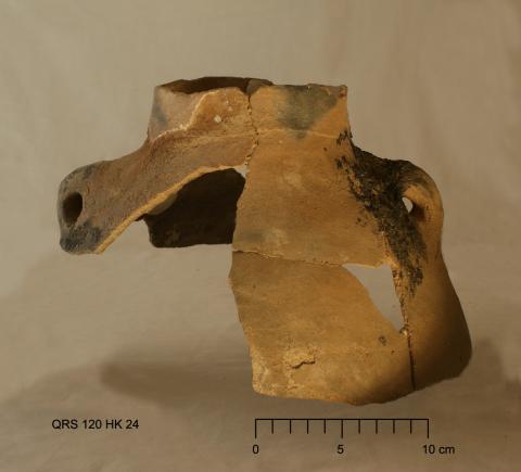 18th century nomadic pastoral clay pot