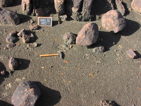 Surface artefact waste scatter